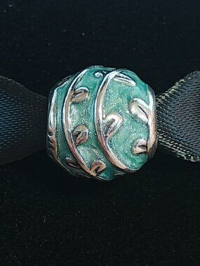 Authentic Pandora Light Blue Vines Charm – 790525EN18 Sterling Silver (Retired)